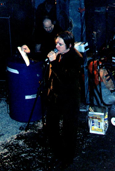 Blixa reading from his book, HEADCLEANER